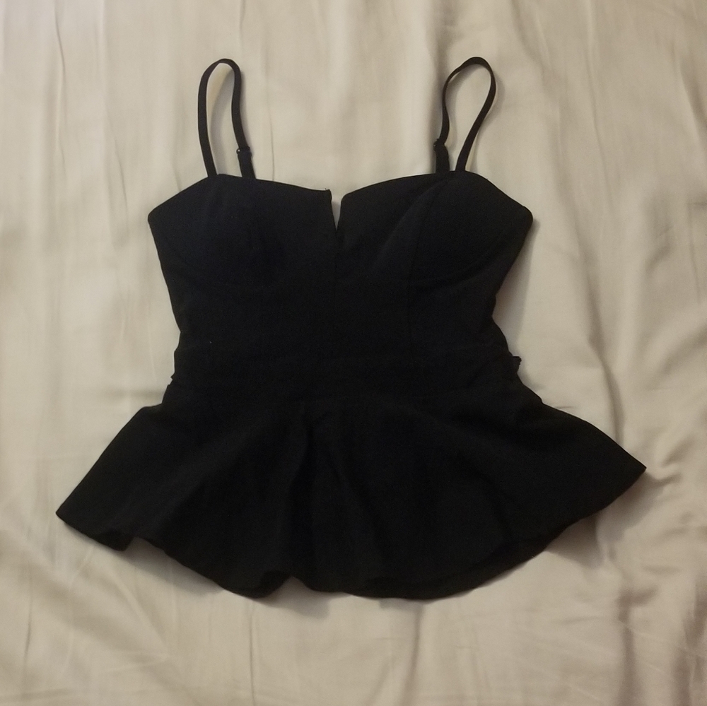 Material Girl peplum blouse